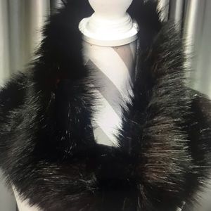 Faux fur infinity scarf